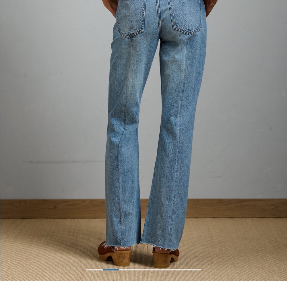 AE 77 Vintage Flare Medium Blue High-Rise Flare Jeans - Picture 12 of 16